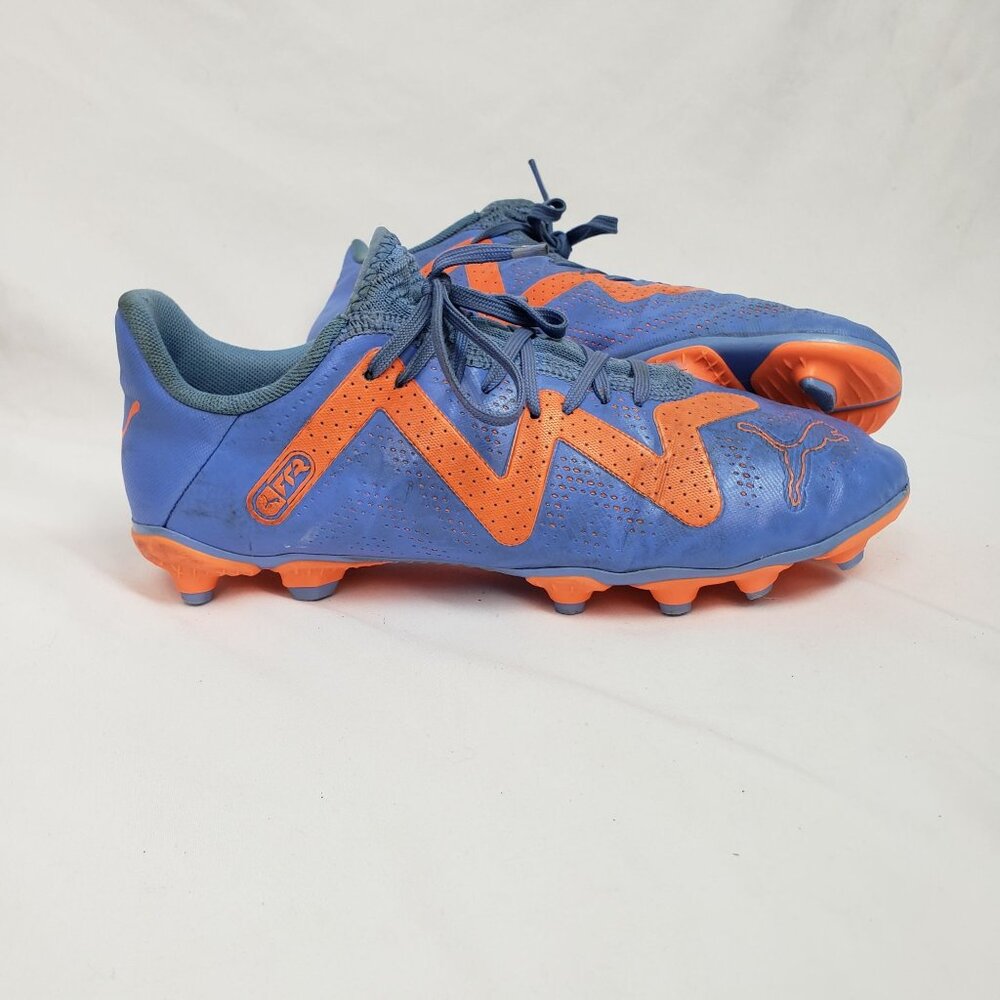 Puma Future Play FG/AG Sky Blue/Orange Girls Soccer Cleats Sz 4 EXCELLENT!!! - Picture 5 of 11